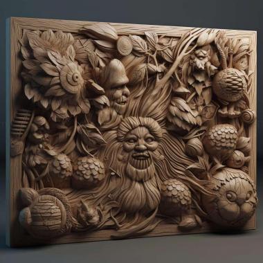 Patterns and decorations stl Zeltrons 4 3d model